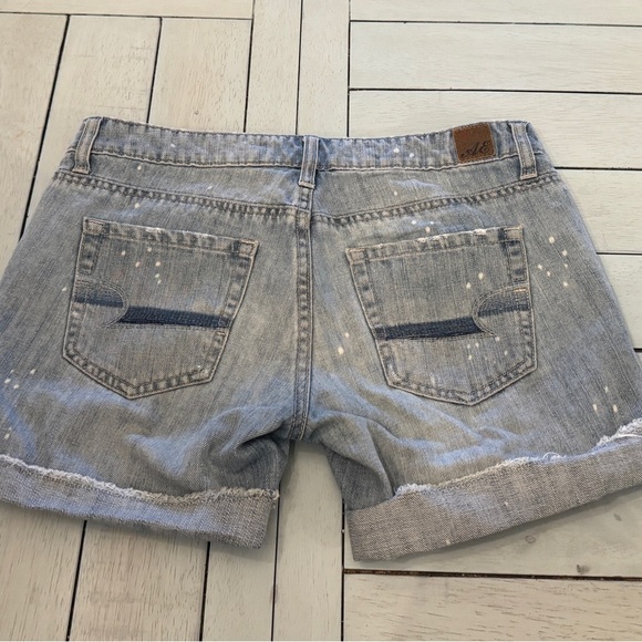 AMERICAN EAGLE | AE denim jeans Size shorts painter distressed Y2K | Sz 2 - Picture 2 of 7